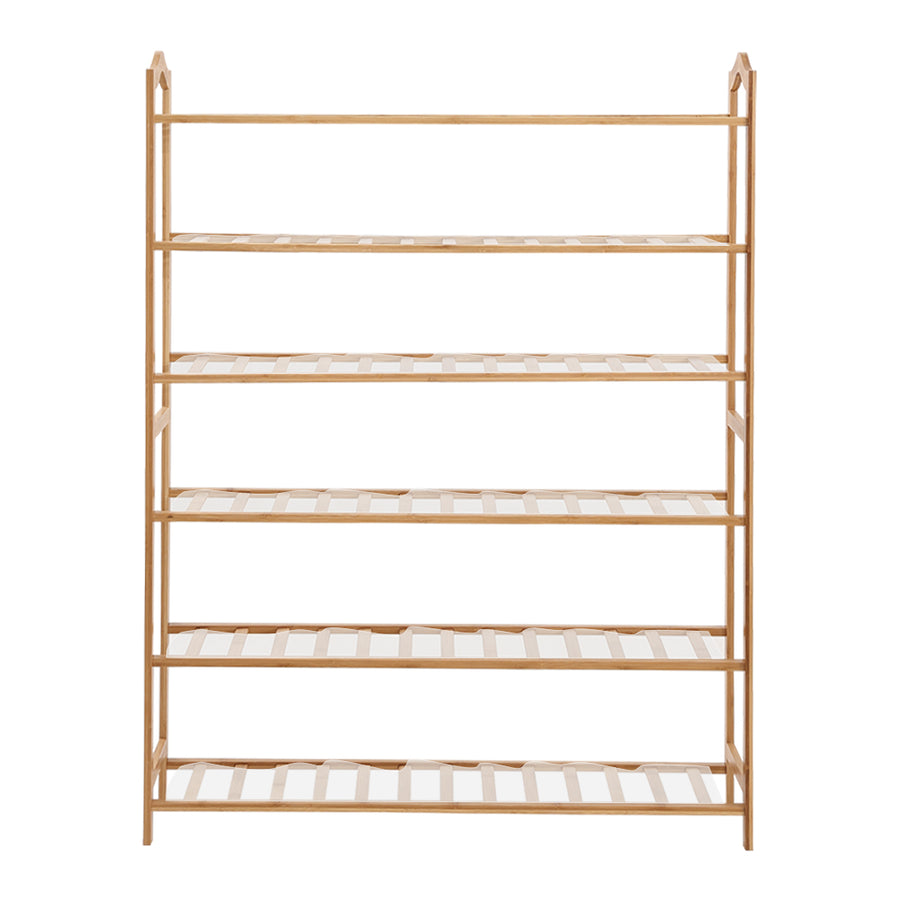 Levede Bamboo Shoe Rack Storage Wooden 70cm.