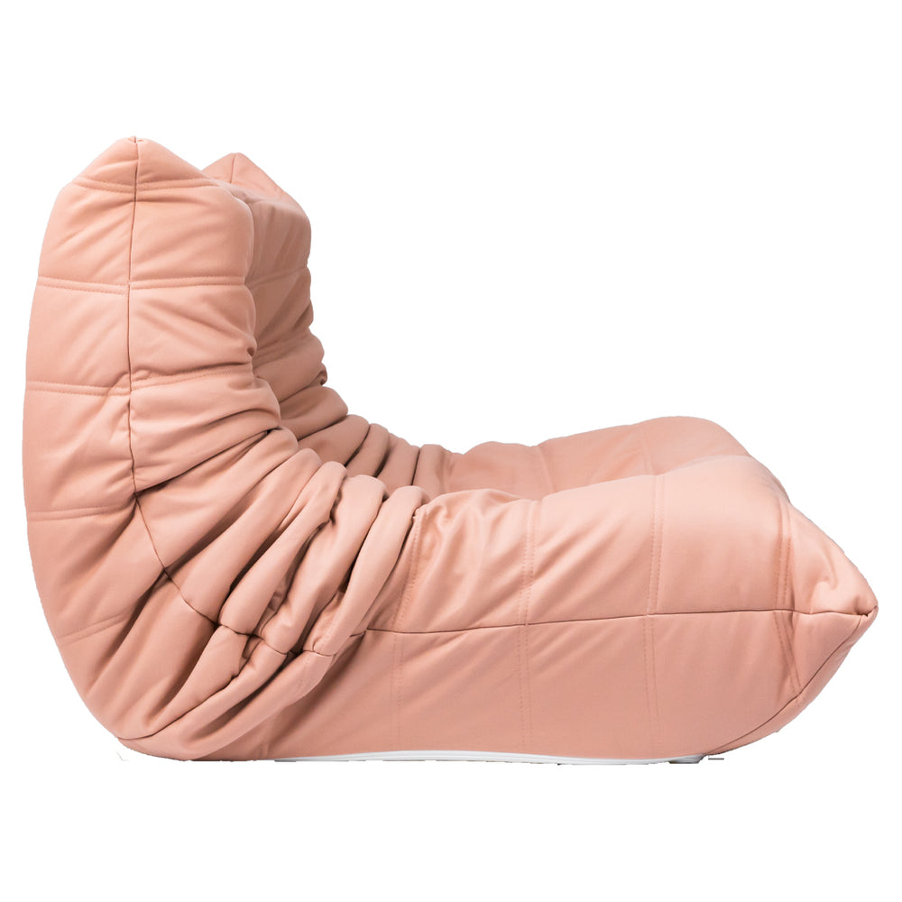 Levede Accent Sofa Floor Chair Caterpillar Pink.