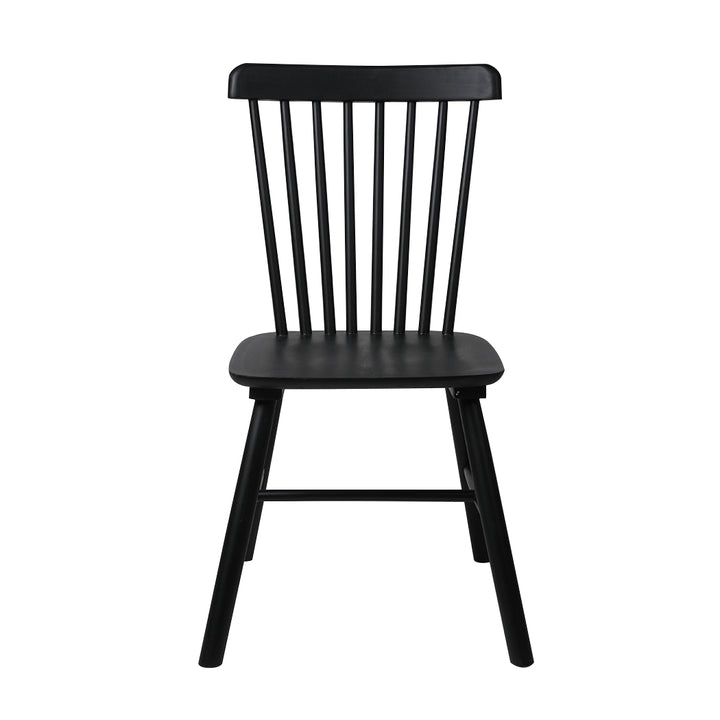 2x Dining Chairs Kitchen Winsor Black.