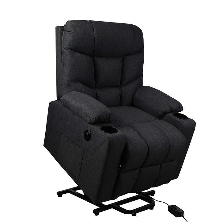 Levede Recliner Chair Electric Lift Black.