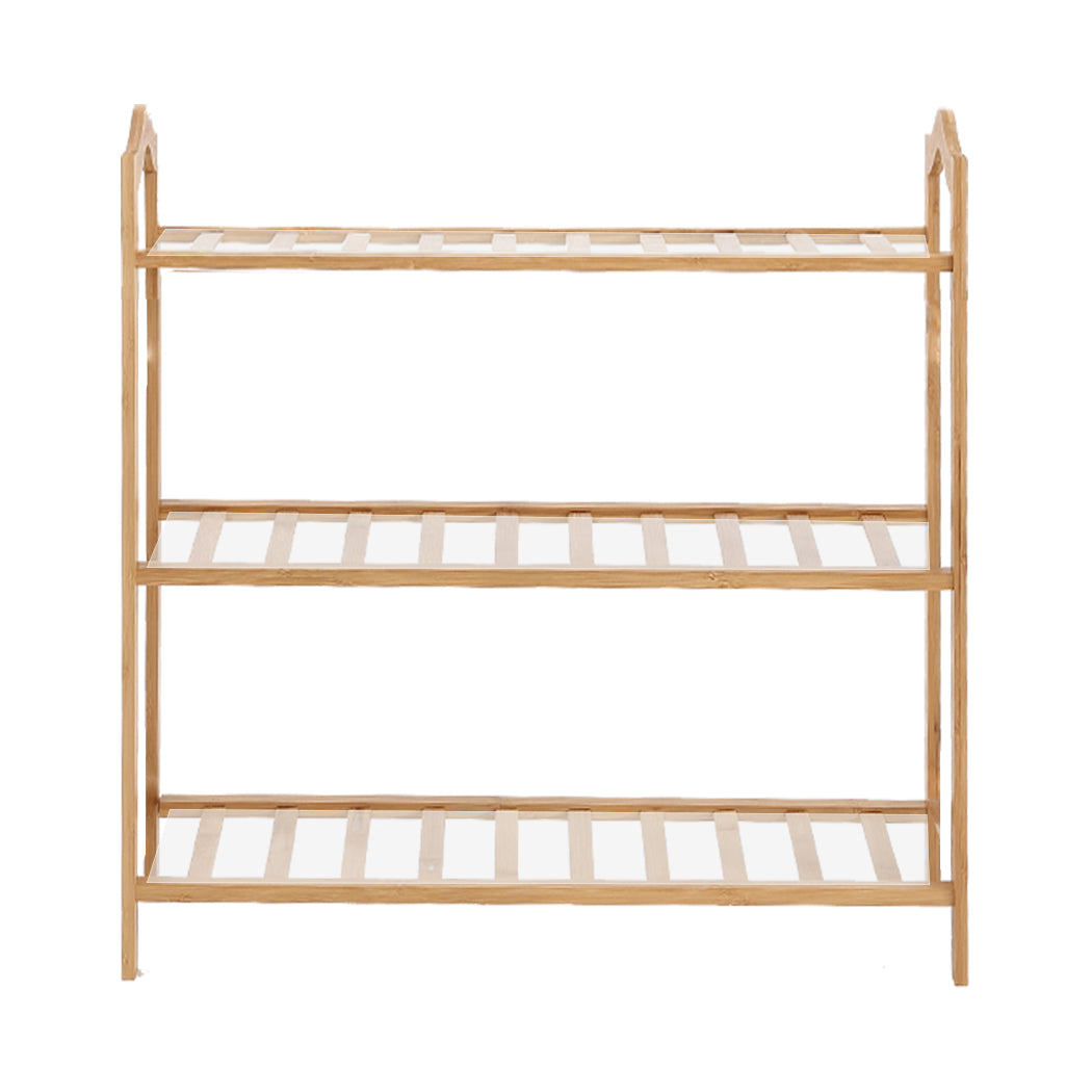 Levede 3 Tiers Bamboo Shoe Rack Storage 65cm.