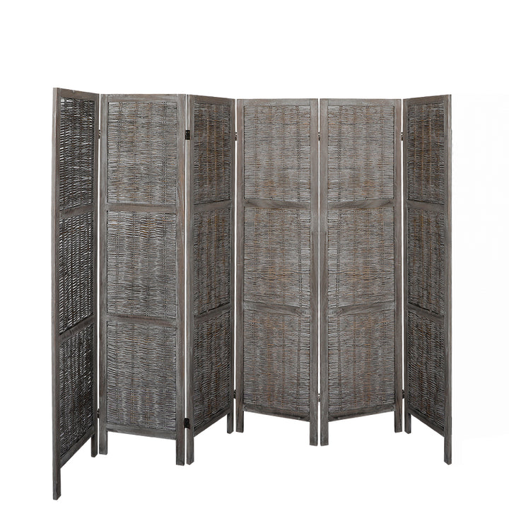 Levede 6 Panels Partition Room Divider Grey.