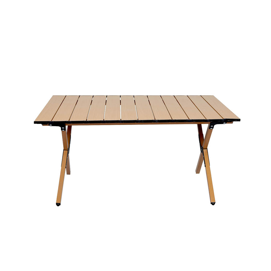 Folding Camping Table Portable Oak.