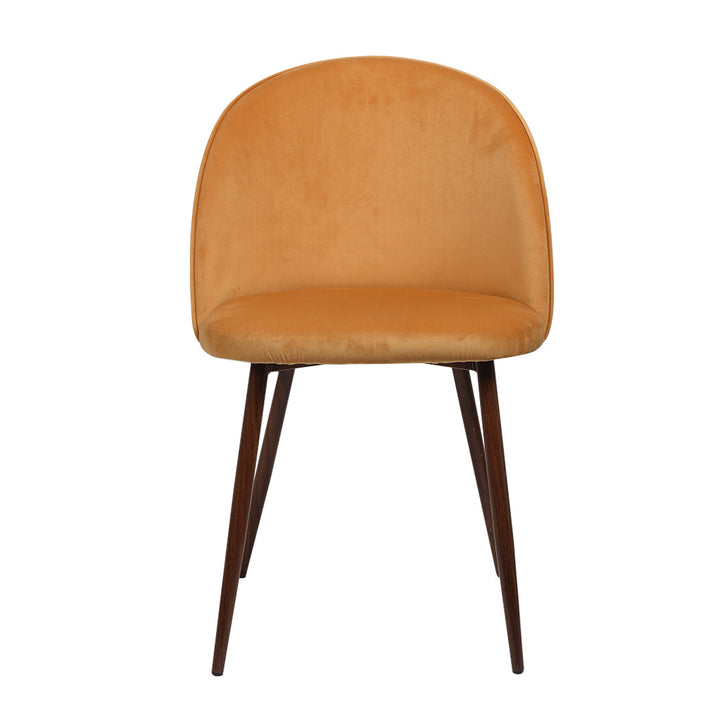 2x Dining Chairs Seat French Mustard.
