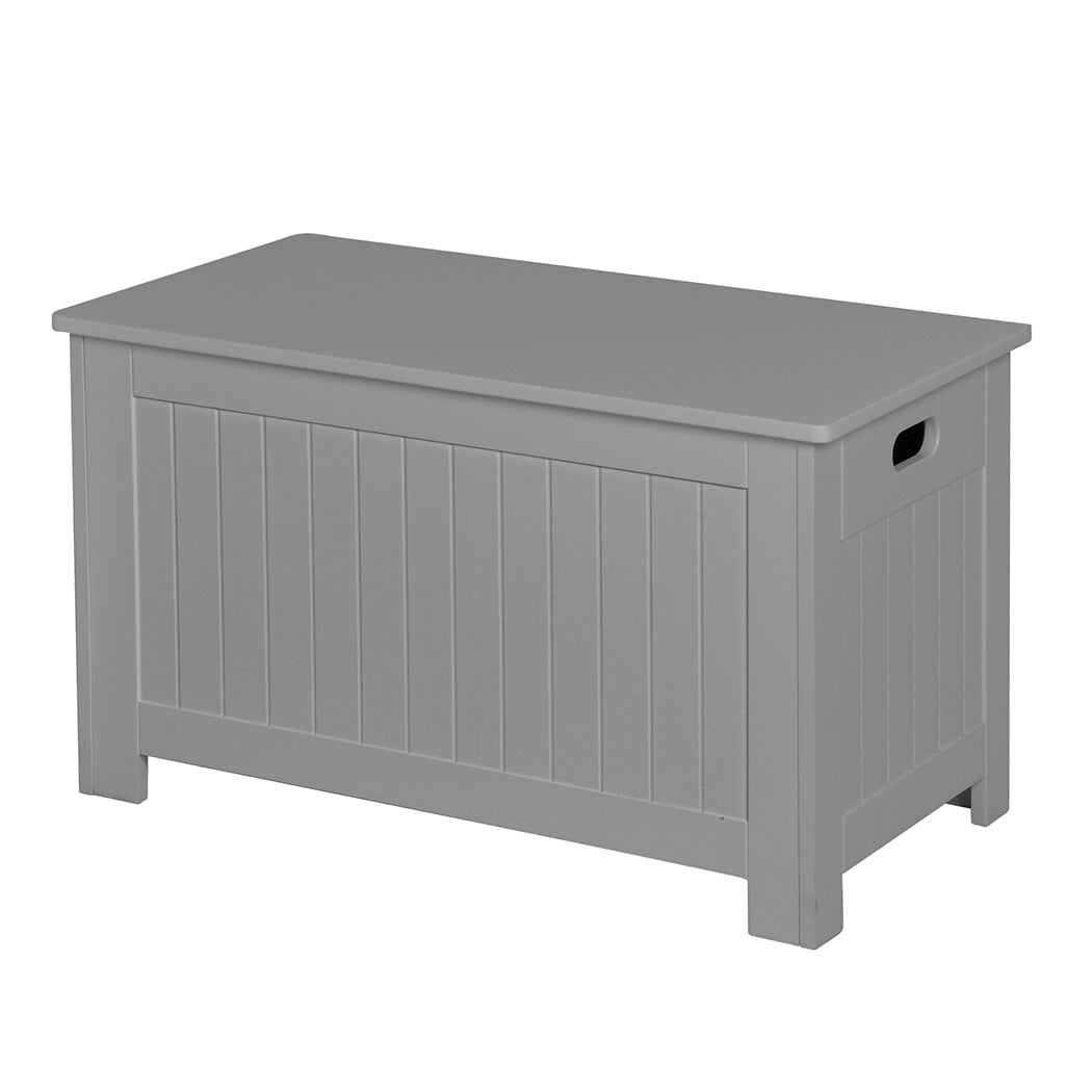 Levede Kids Toy Box Storage Chest Cabinet Grey.