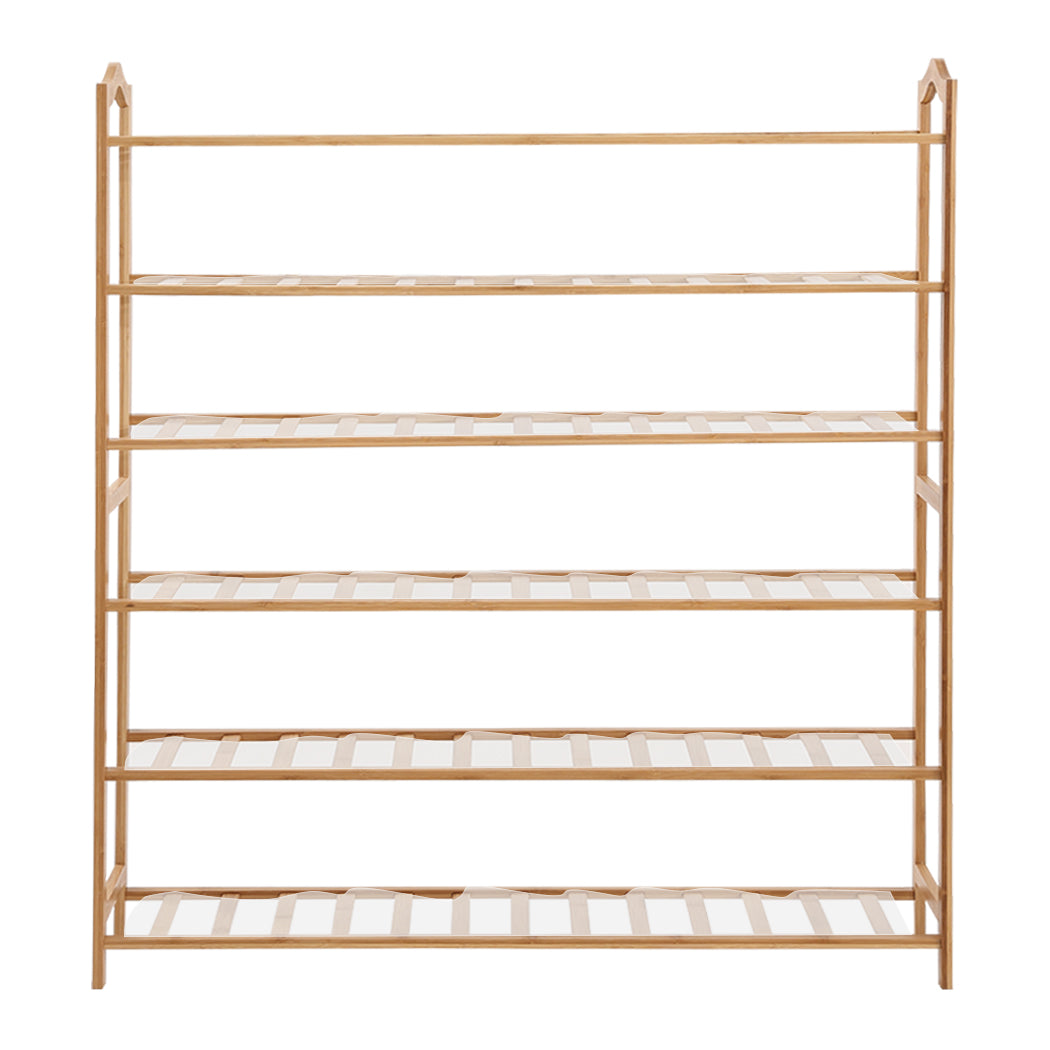 Levede Bamboo Shoe Rack Storage Wooden 90cm.