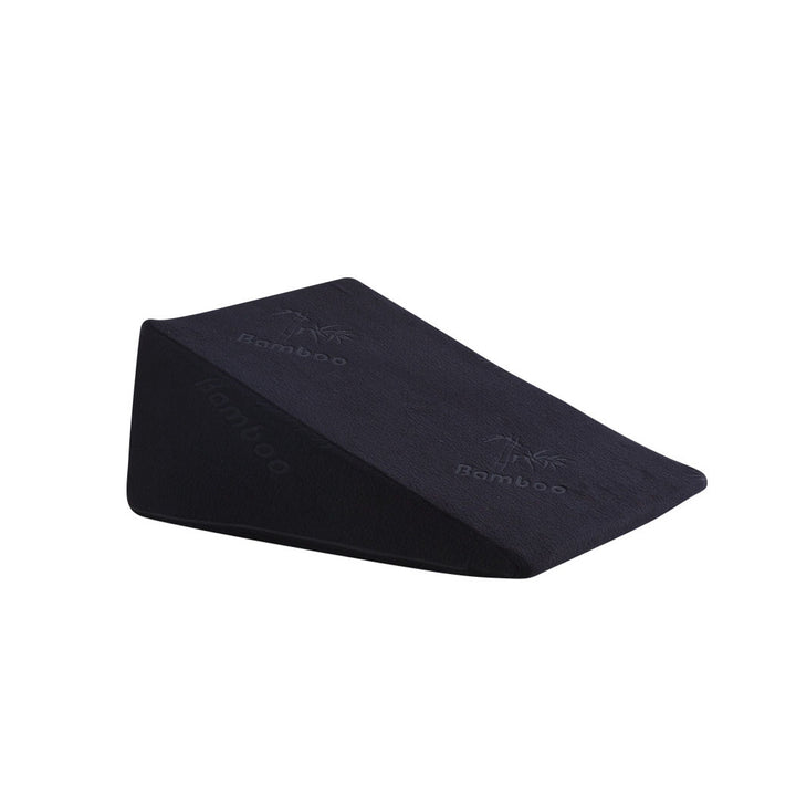 2x Cool Gel Memory Foam Bed Wedge Pillow Black 25x2.
