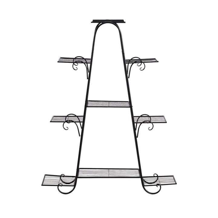 Levede Outdoor Indoor Metal Plant Stand Black.