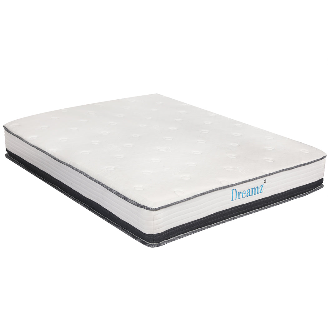 Pocket Spring Mattress HD Foam Medium Firm Bedding Bed Top Double 21CM.