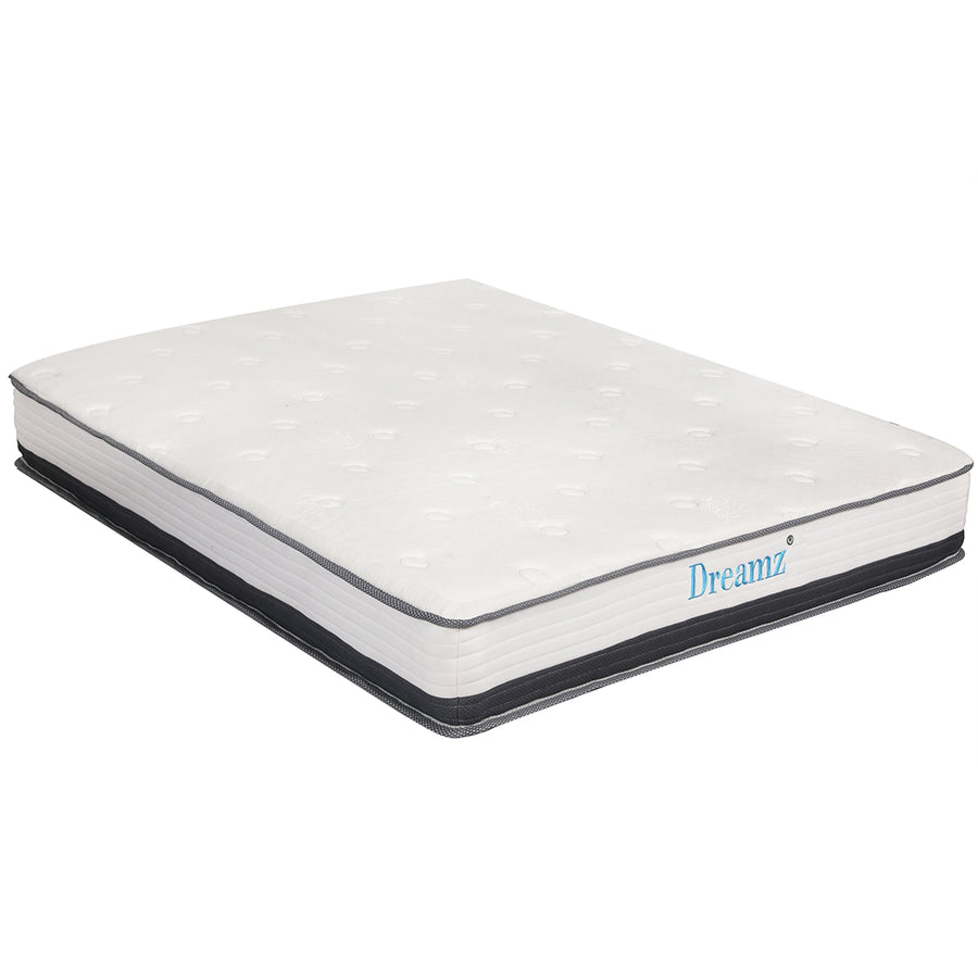 Pocket Spring Mattress HD Foam Medium Firm Bedding Bed Top Double 21CM.