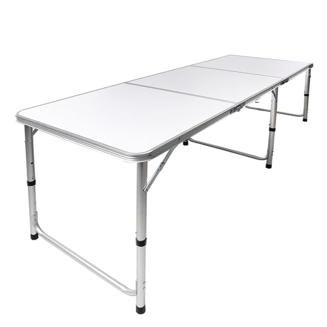 Levede Folding Camping Table Aluminium Silver.