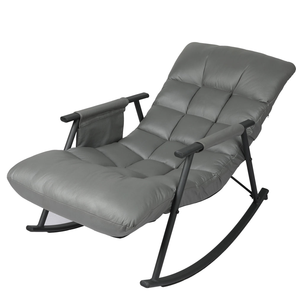 Accent Chair Recliner Armchair Grey.