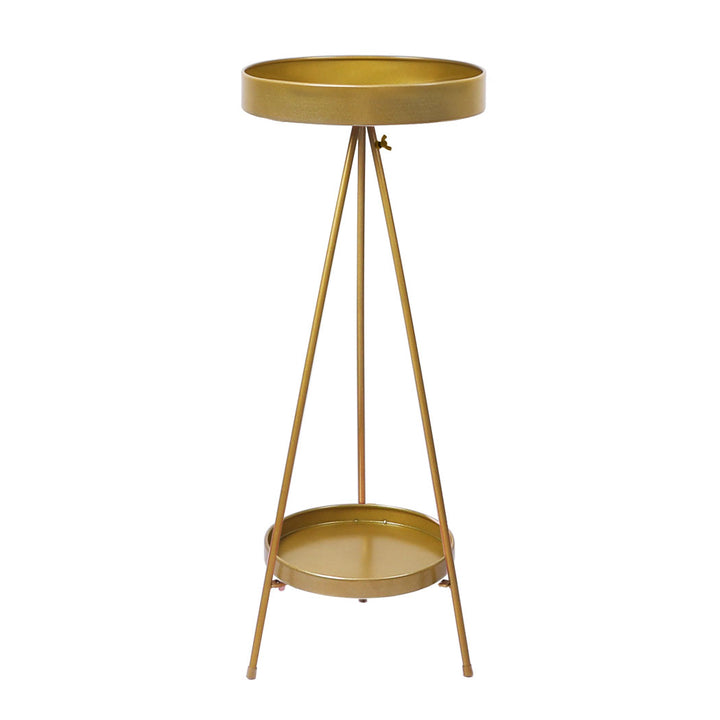 Levede Plant Stand 2 Tiers Outdoor Indoor Gold Large.
