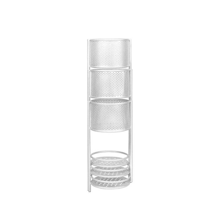 Levede 6 Tier Plant Stand Swivel Outdoor White.