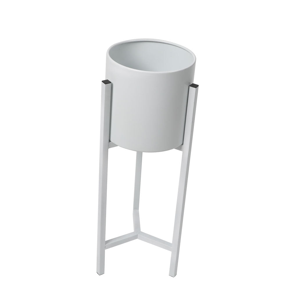 Levede Plant Stand Garden Planter Metal White Large.