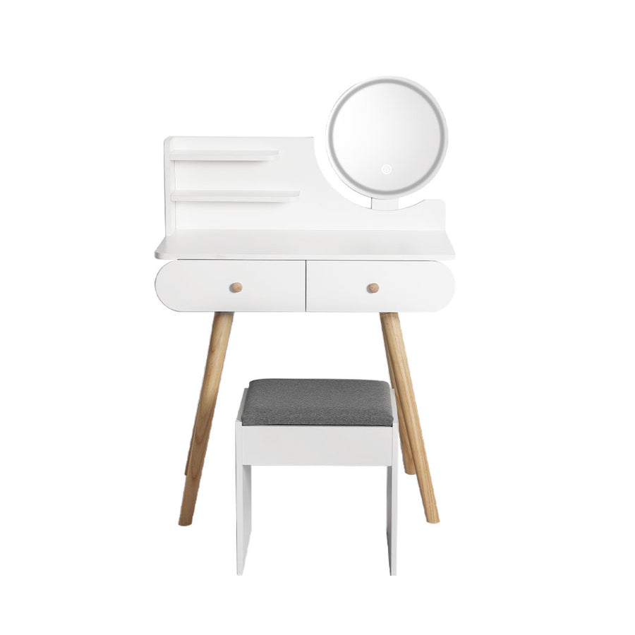 Dressing Table Stool LED Mirror.