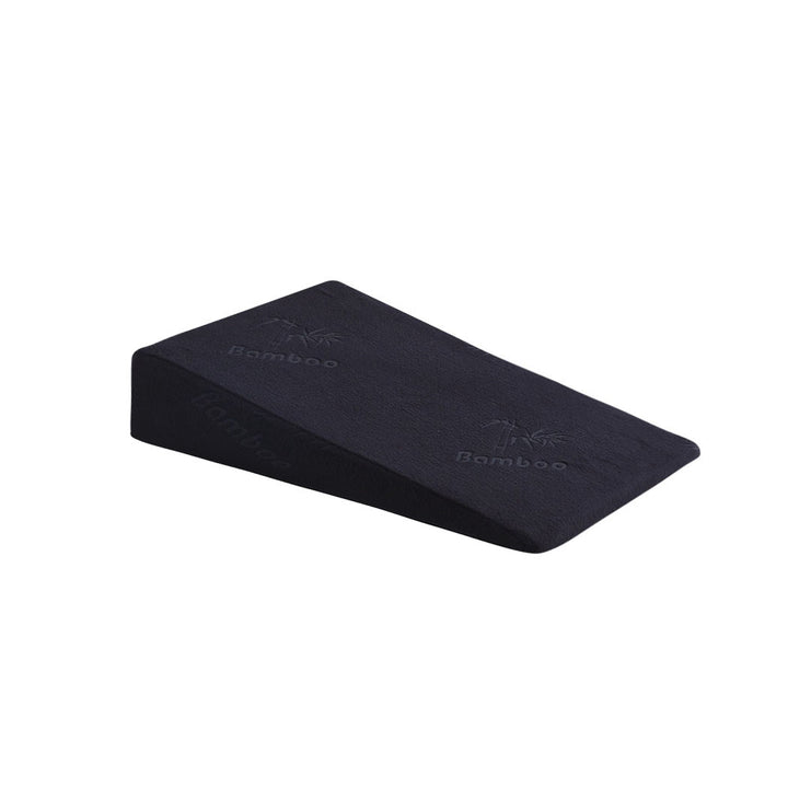 Cool Gel Memory Foam Bed Wedge Pillow With Cover Black 10.