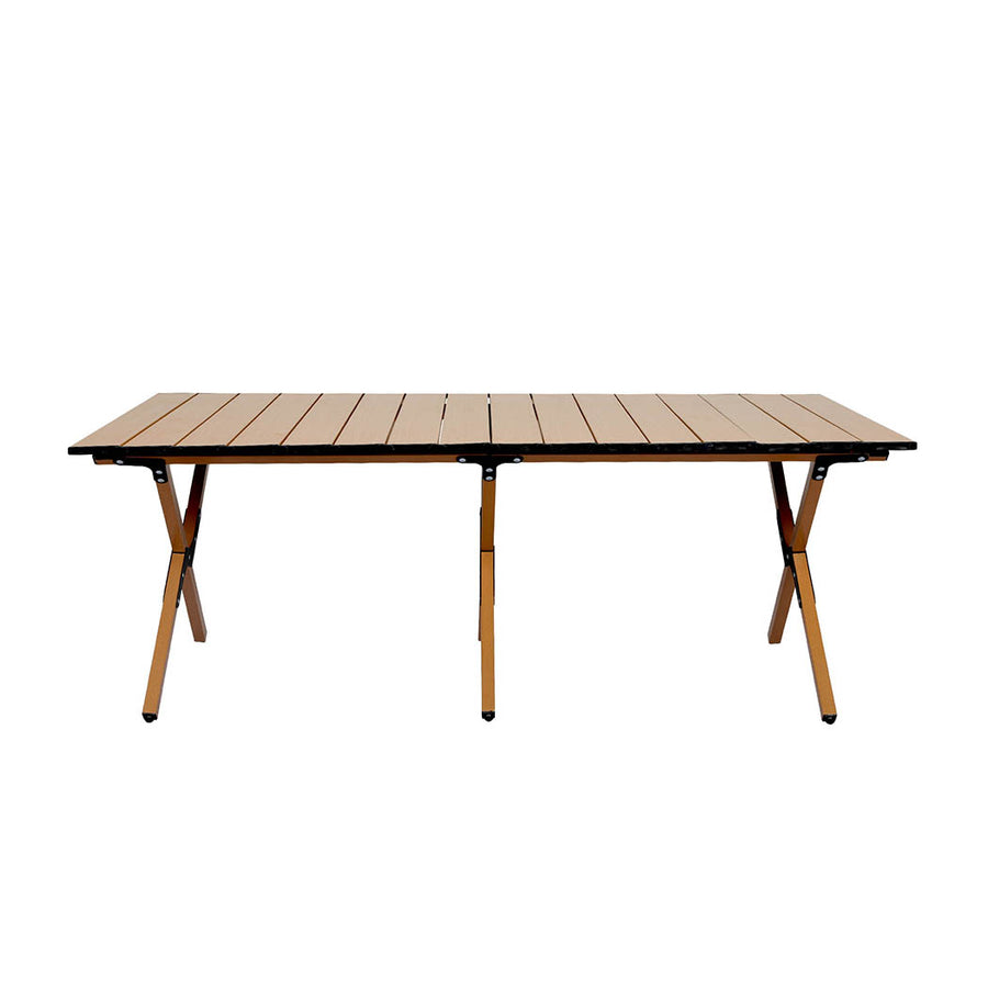 Levede Folding Camping Table Foldable Oak.