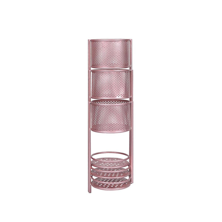 Levede 6 Tier Plant Stand Swivel Outdoor Rose Gold.