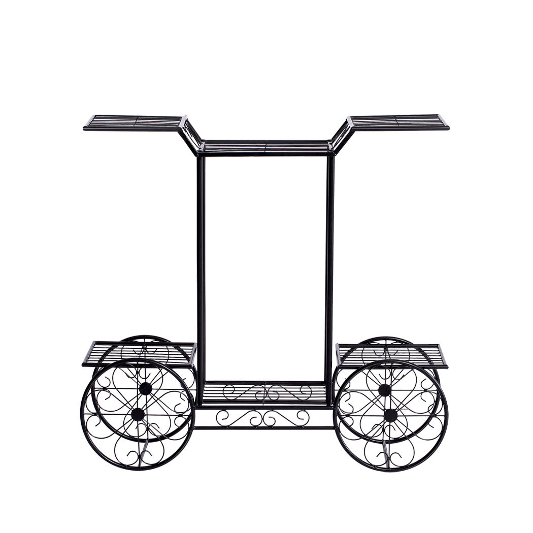 2x Levede Plant Stand Outdoor Indoor Gold.