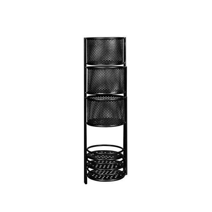 Levede 6 Tier Plant Stand Swivel Outdoor Black.