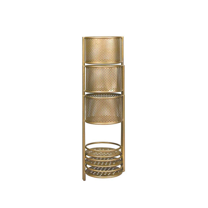 Levede 6 Tier Plant Stand Swivel Outdoor Gold.