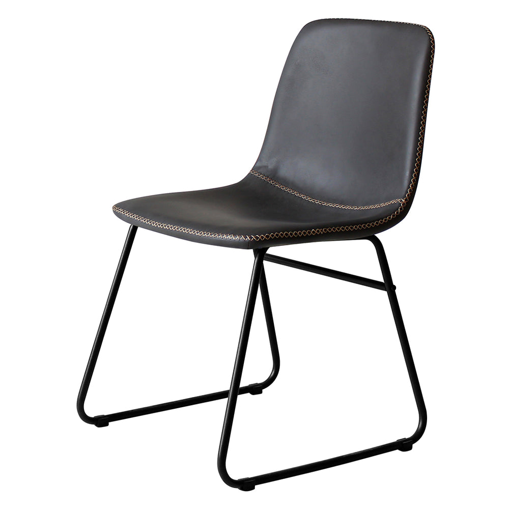 2x Dining Chairs Kitchen Table Black.