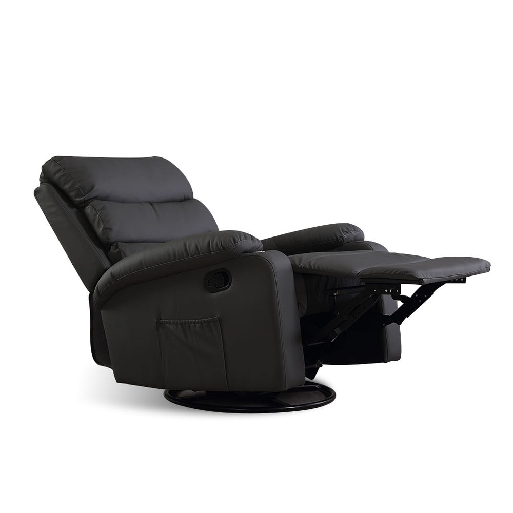 Levede Massage Chair Recliner 360 Swivel Black.