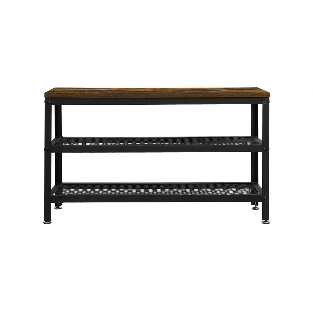 Levede 3-Tier Shoe Rack Bench Storage Cabinet 73cm.