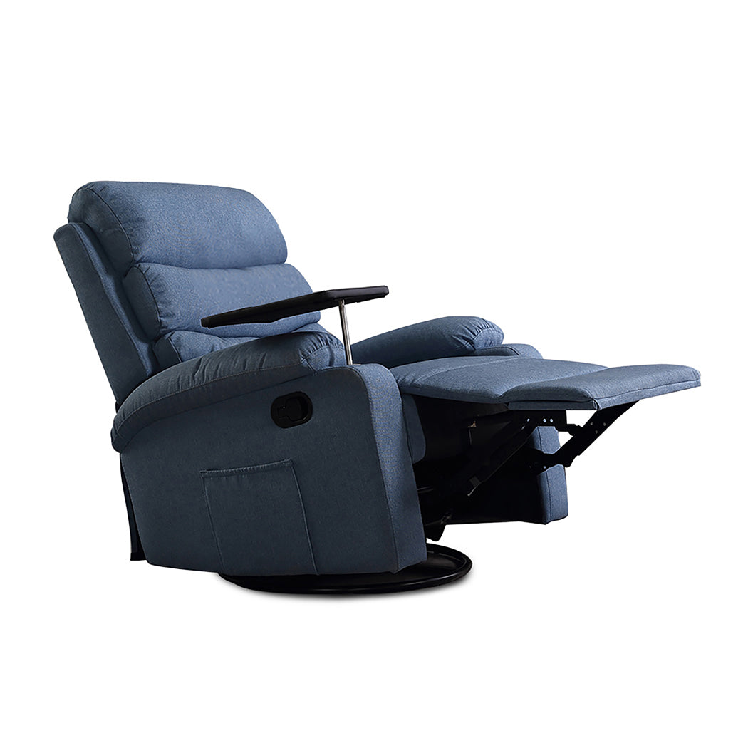 Levede Massage Chair Recliner Chairs Blue.