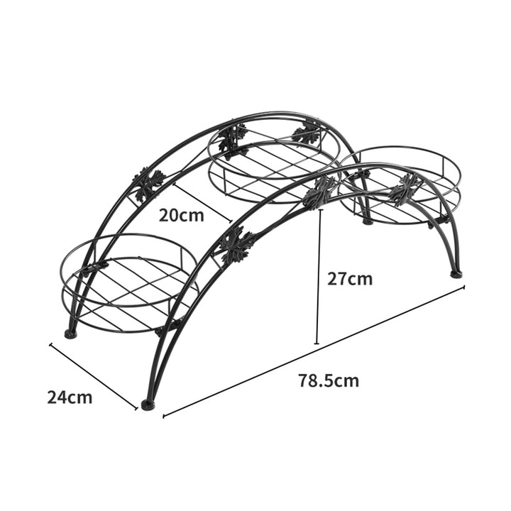 2X Plant Stand Outdoor Indoor Metal.