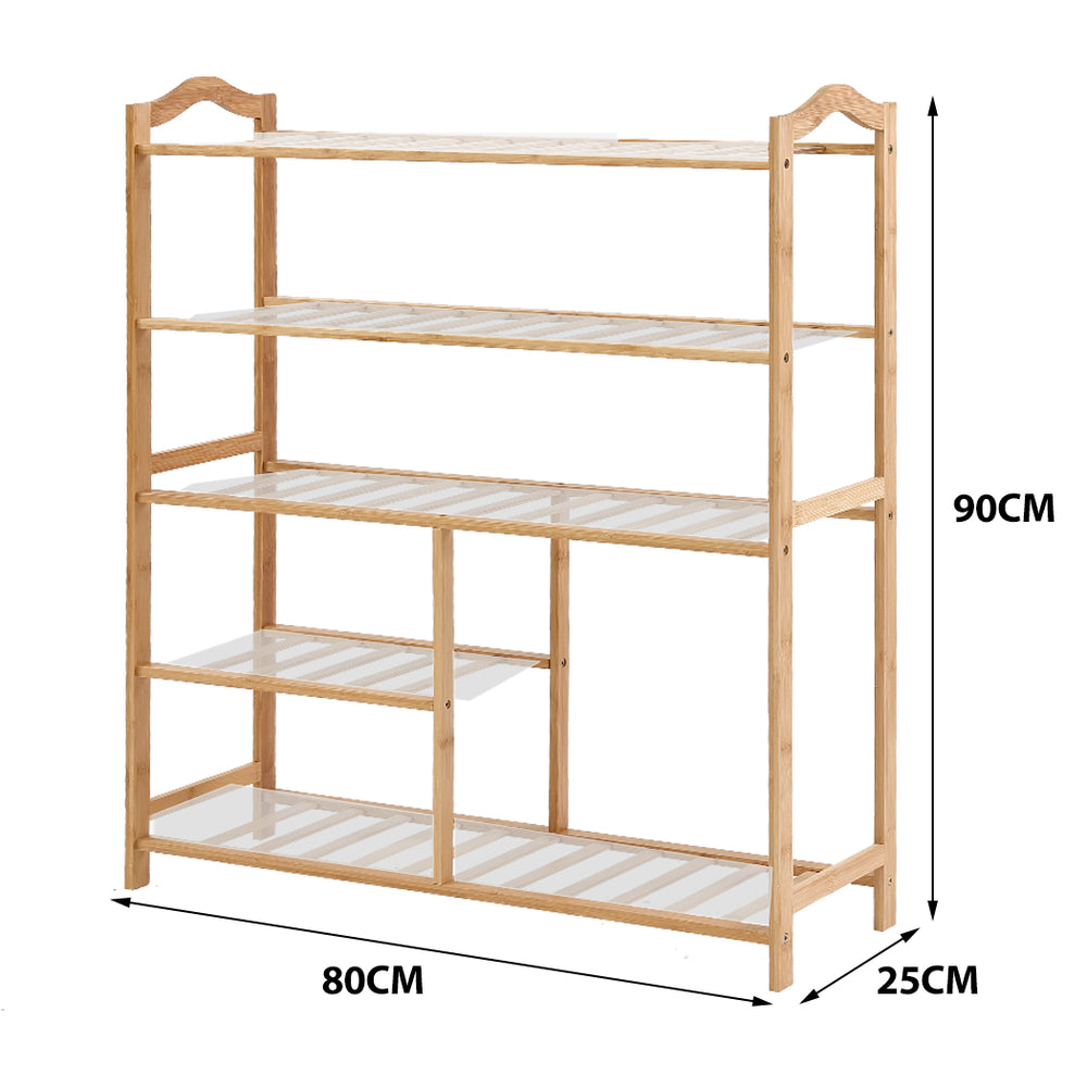Bamboo Shoe Rack Storage Wooden.