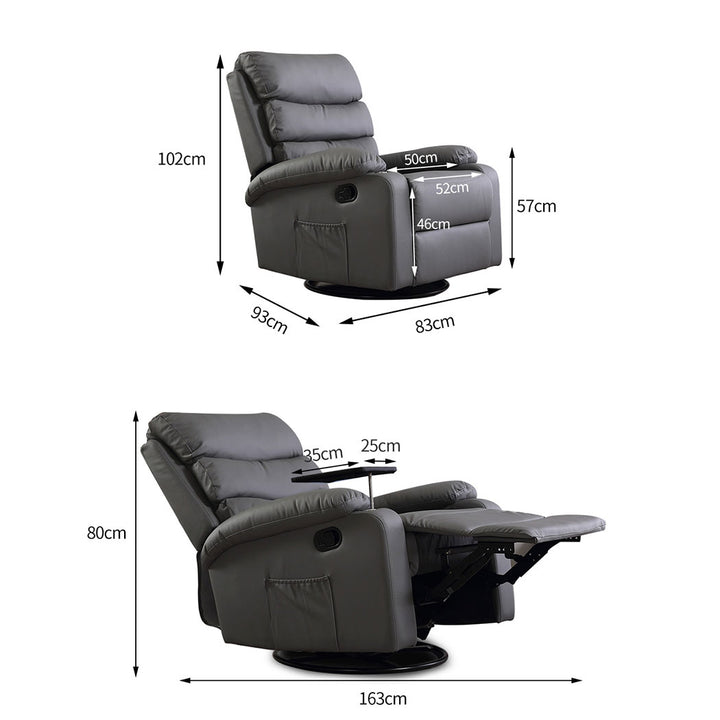 Levede Massage Chair Recliner Chairs Grey.