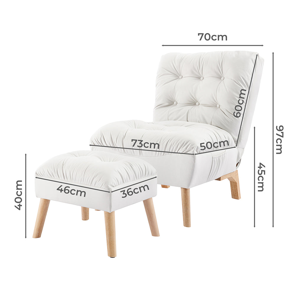 Sofa Ottoman Set Accent Recliner.