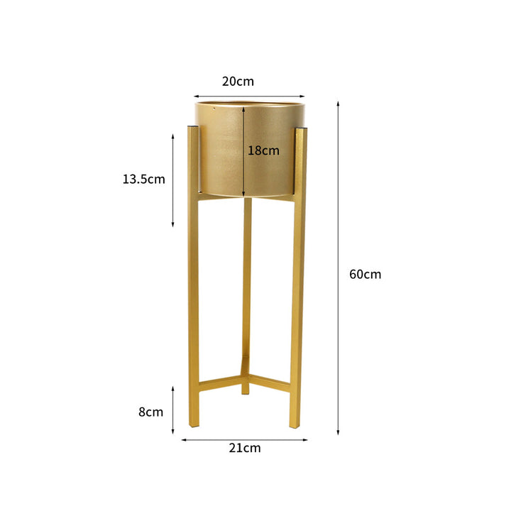 Levede Plant Stand Garden Planter Metal Gold Small.