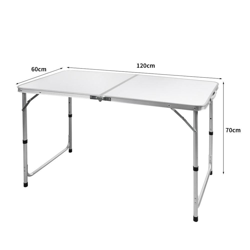Levede Folding Camping Table Aluminium Silver.