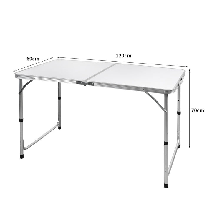 Levede Folding Camping Table Aluminium Silver.
