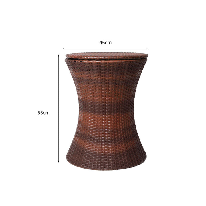 Levede Cooler Ice Bucket Table Bar Outdoor Black and brown.