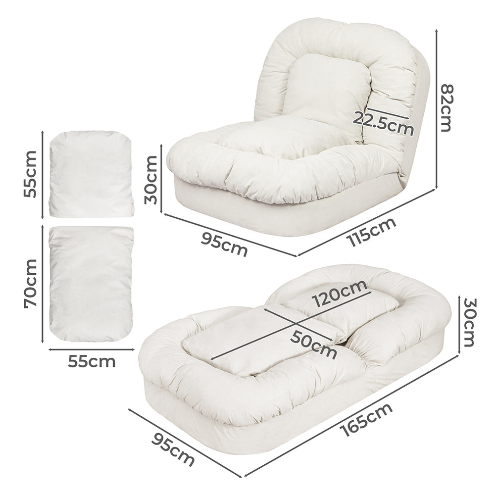 Convertible Lounge Floor Sofa Bed.