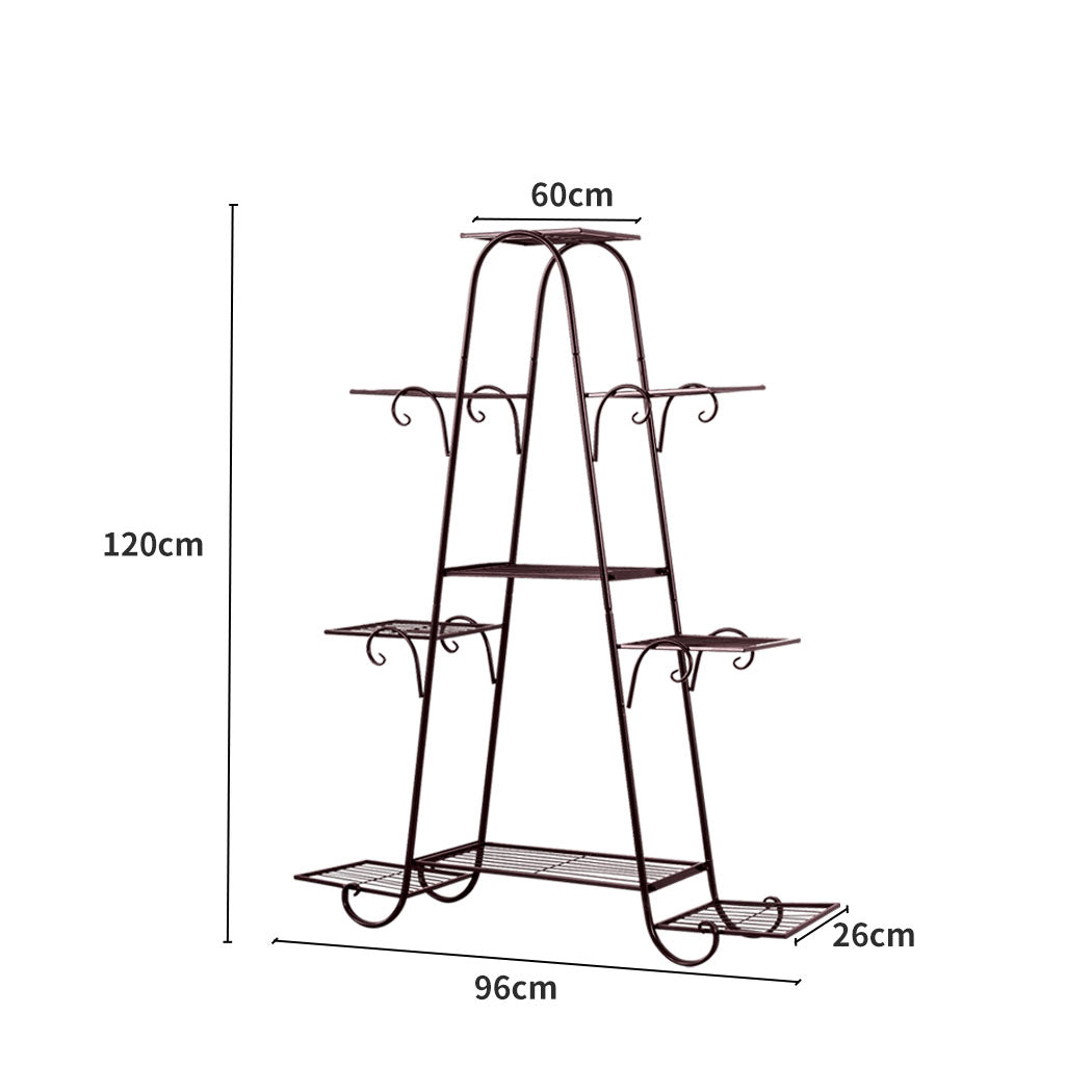Levede Plant Stand Outdoor Indoor Metal Bronze.