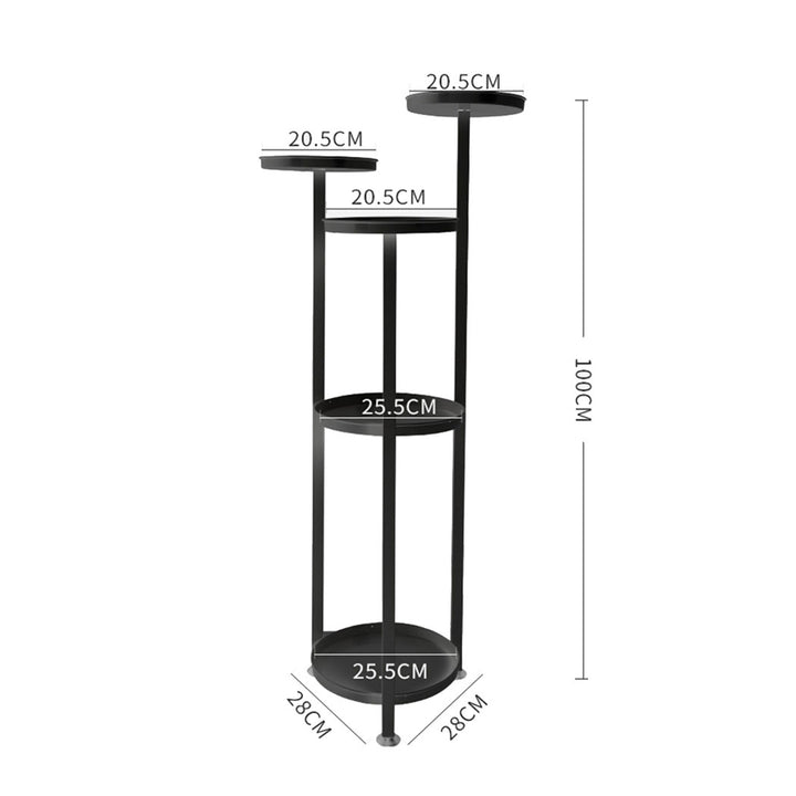 Levede Plant Stand Outdoor Indoor Flower Black Medium.