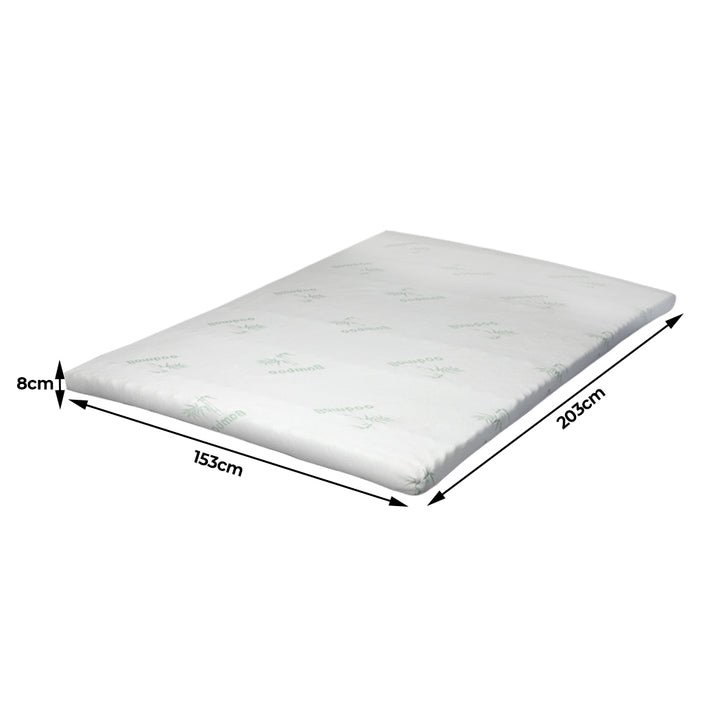 7-Zone Cool Gel Memory Foam Bamboo Queen Mattress Topper.
