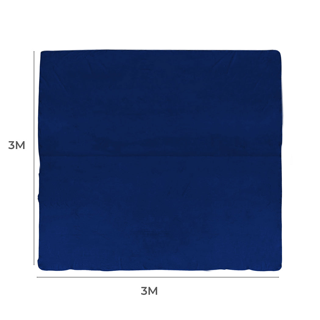 DreamZ 3x3M Large Oversized Blanket Navy.