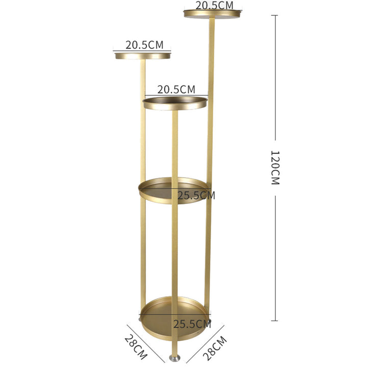 Levede Plant Stand Outdoor Indoor Flower Gold Large.
