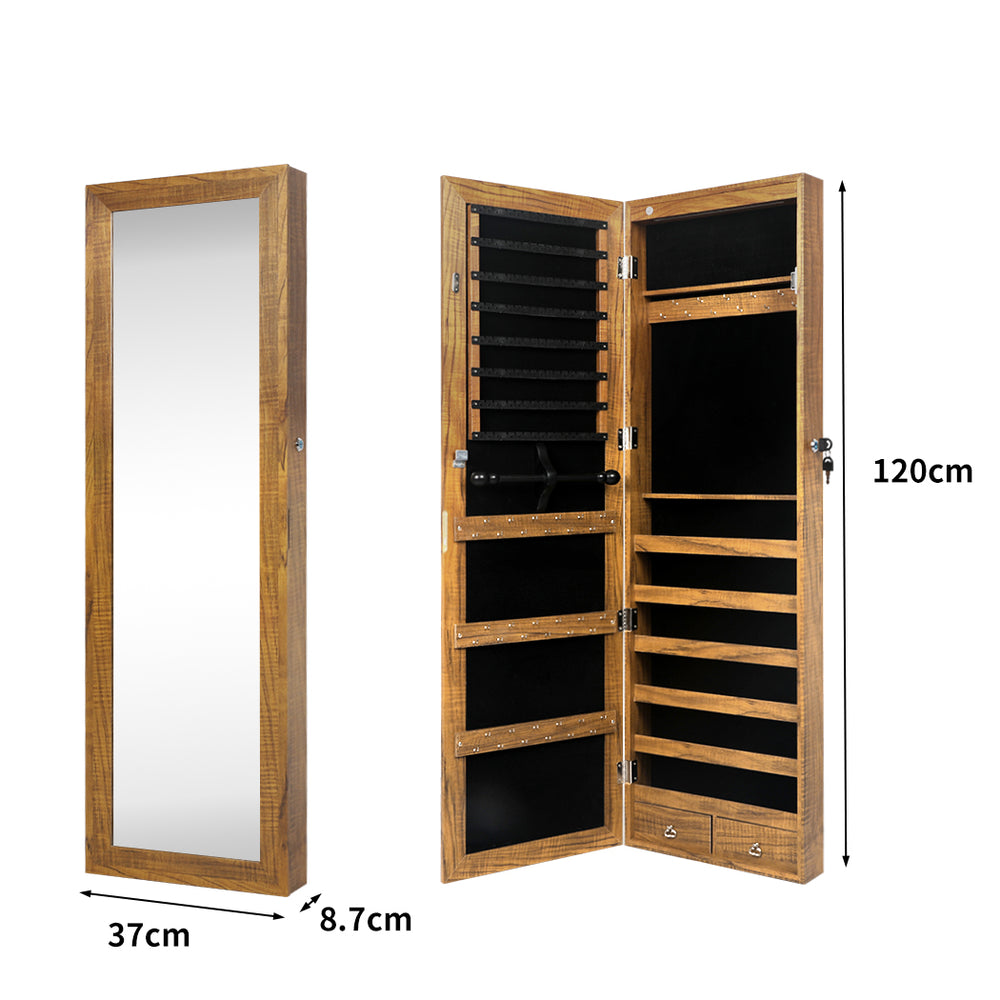 Mirror Jewellery Cabinet Makeup.