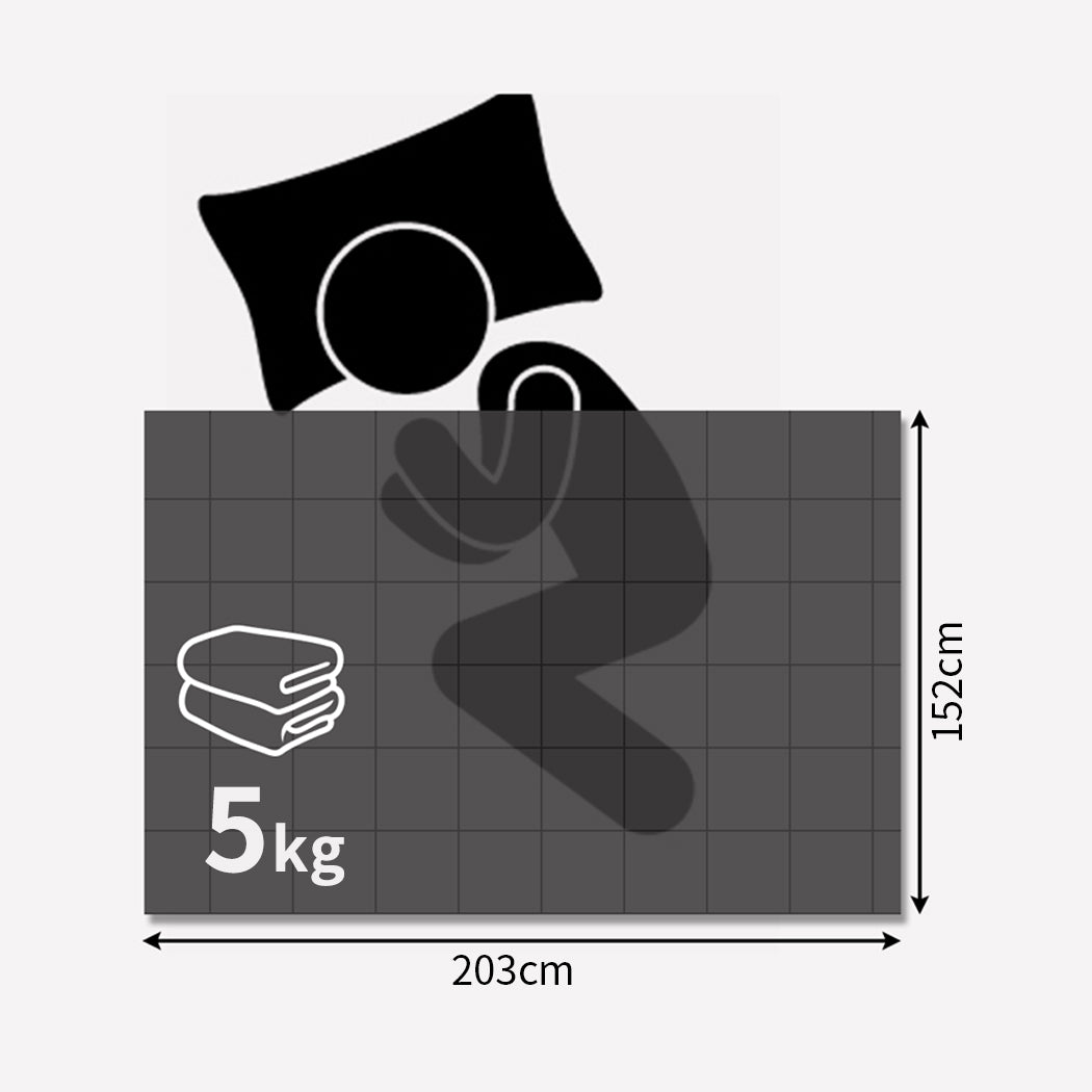 DreamZ Weighted Blanket Heavy Gravity Mink 5KGS.