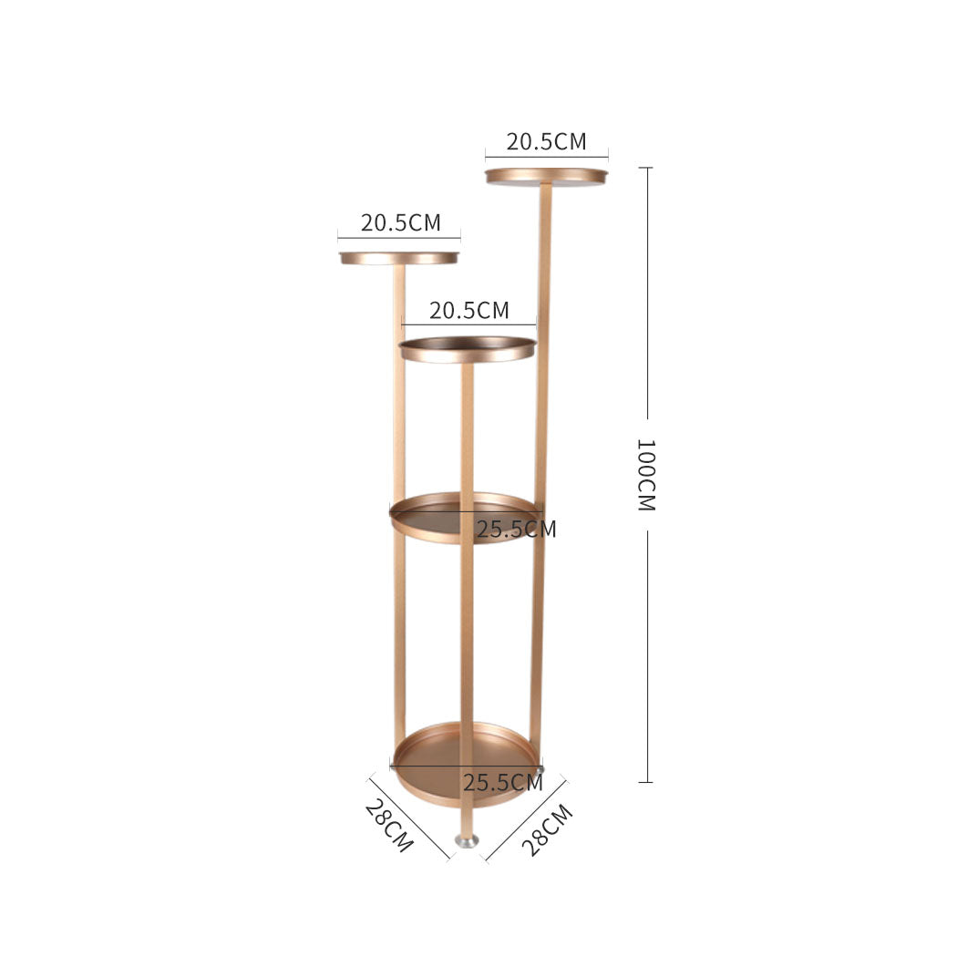 Levede Plant Stand Outdoor Indoor Flower Rose Gold Medium.