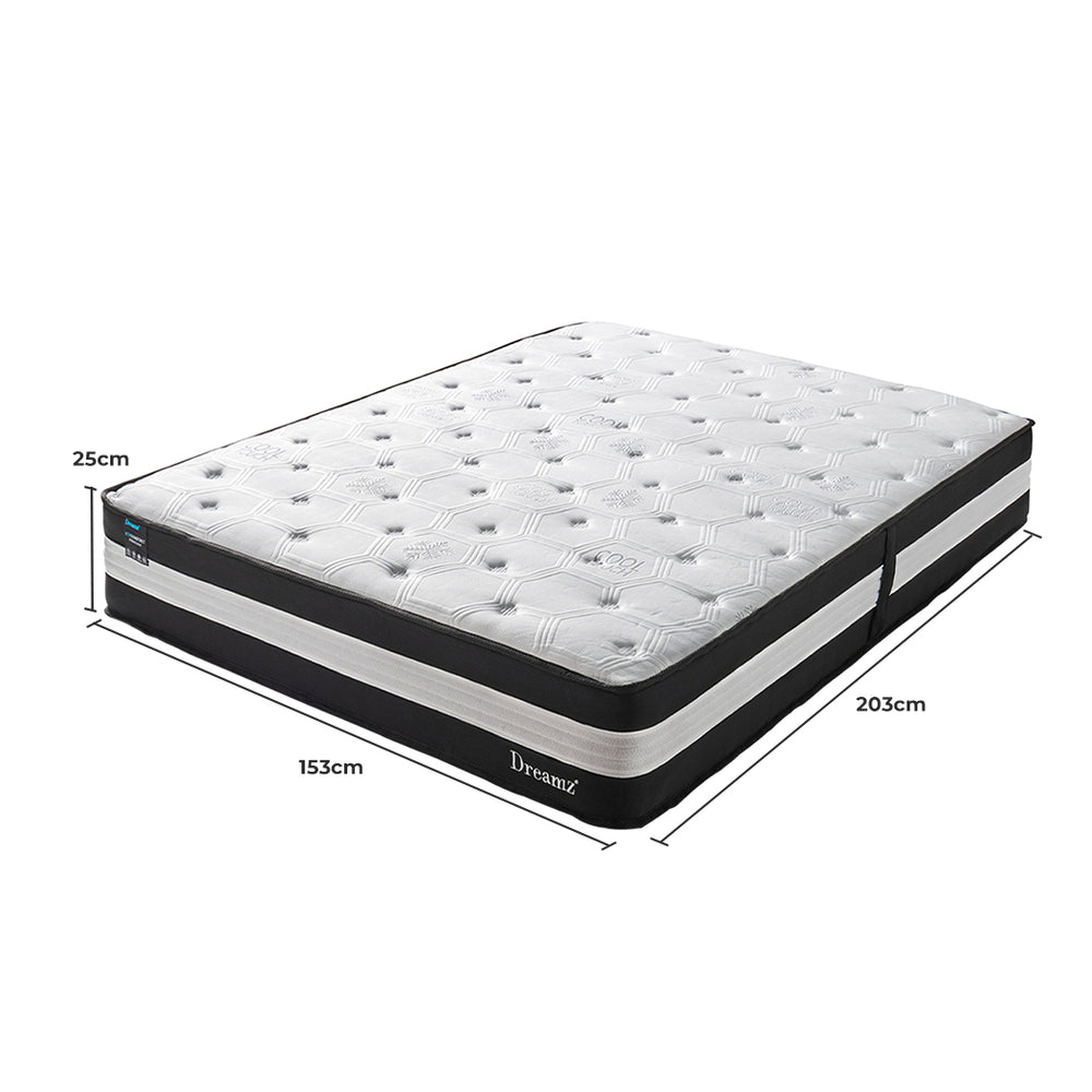 Queen Mattress with Cooling Gel & 5-Zone Pocket Springs.