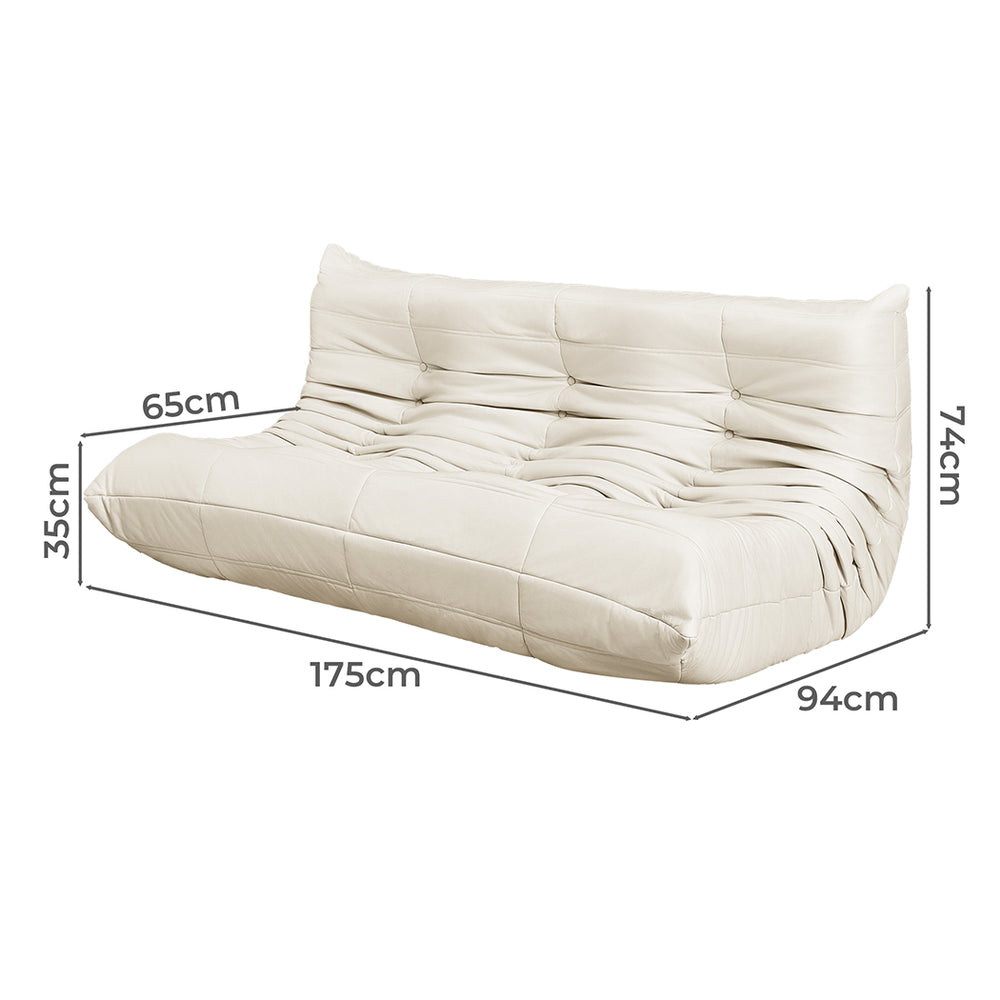 3 Seaters Floor Sofa Caterpillar Lounge.