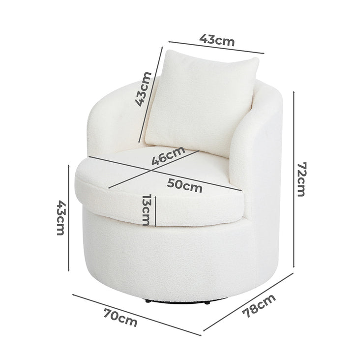 Fleece Swivel Chair.